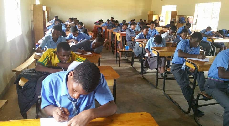 Students at desks